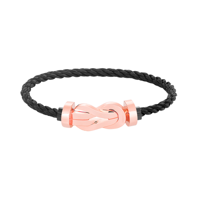 [⭐Hesperis Jewelry]CHANCE LARGE 8 FIGURE BUCKLE NO DIAMOND BRACELET ROSE GOLD