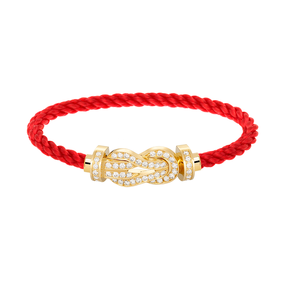 [⭐Hesperis Jewelry]CHANCE LARGE 8 FIGURE BUCKLE FULLDIAMOND BRACELET GOLD