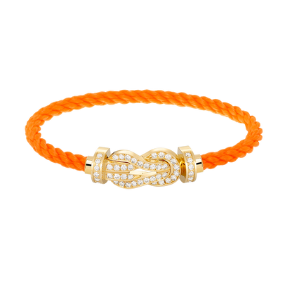 [⭐Hesperis Jewelry]CHANCE LARGE 8 FIGURE BUCKLE FULLDIAMOND BRACELET GOLD
