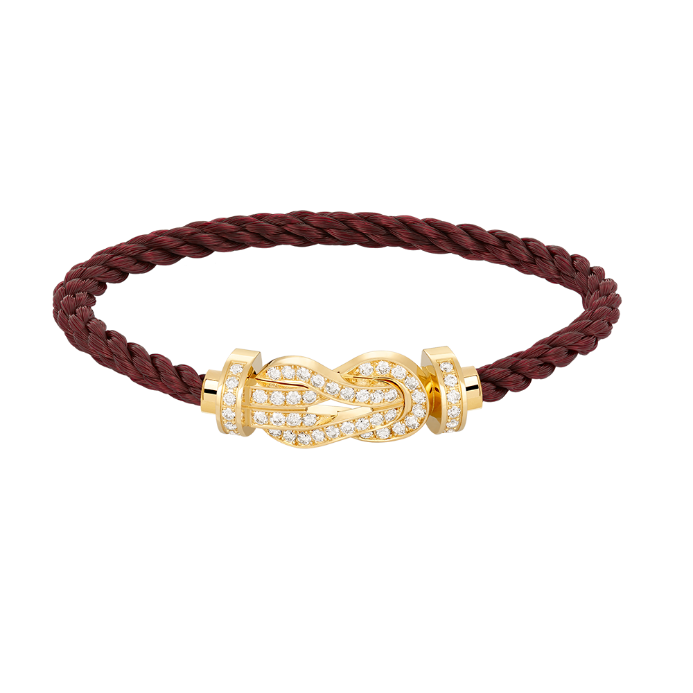 [⭐Hesperis Jewelry]CHANCE LARGE 8 FIGURE BUCKLE FULLDIAMOND BRACELET GOLD