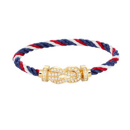 [⭐Hesperis Jewelry]CHANCE LARGE 8 FIGURE BUCKLE FULLDIAMOND BRACELET GOLD