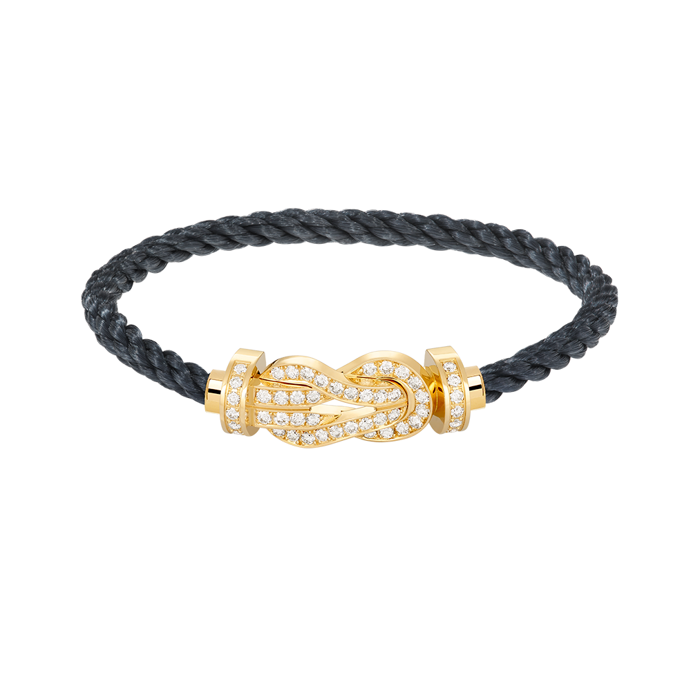 [⭐Hesperis Jewelry]CHANCE LARGE 8 FIGURE BUCKLE FULLDIAMOND BRACELET GOLD