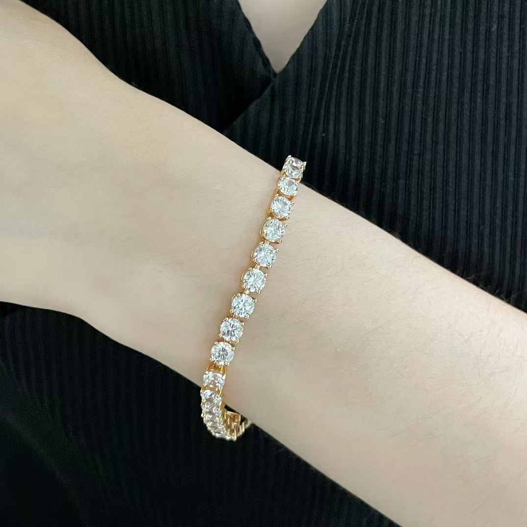 [⭐Hesperis Jewelry jewelrys]TENNIS BRACELET WITH FULL DIAMOND SETTING