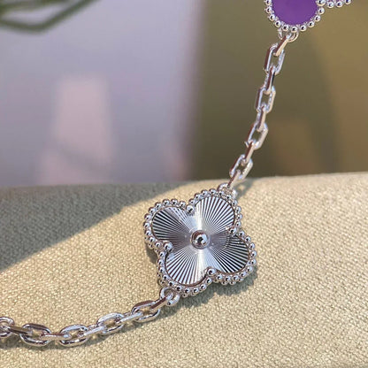 [⭐Hesperis Jewelry] CLOVER 5 MOTIF VIOLET BRACELET COLLECTION