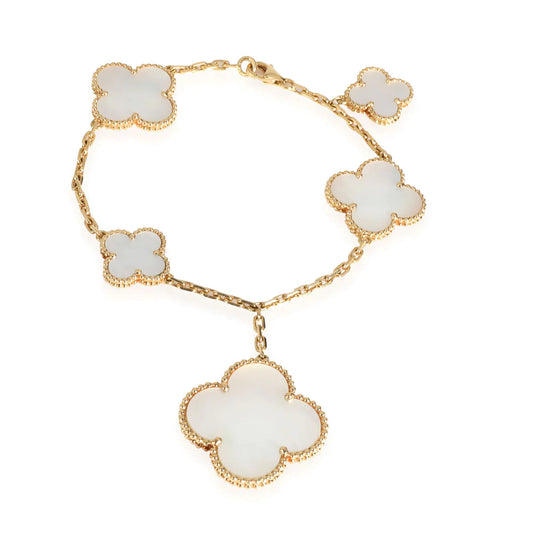 [⭐Hesperis Jewelry]MAGIC CLOVER MOP GOLD BRACELET 5 MOTIFS