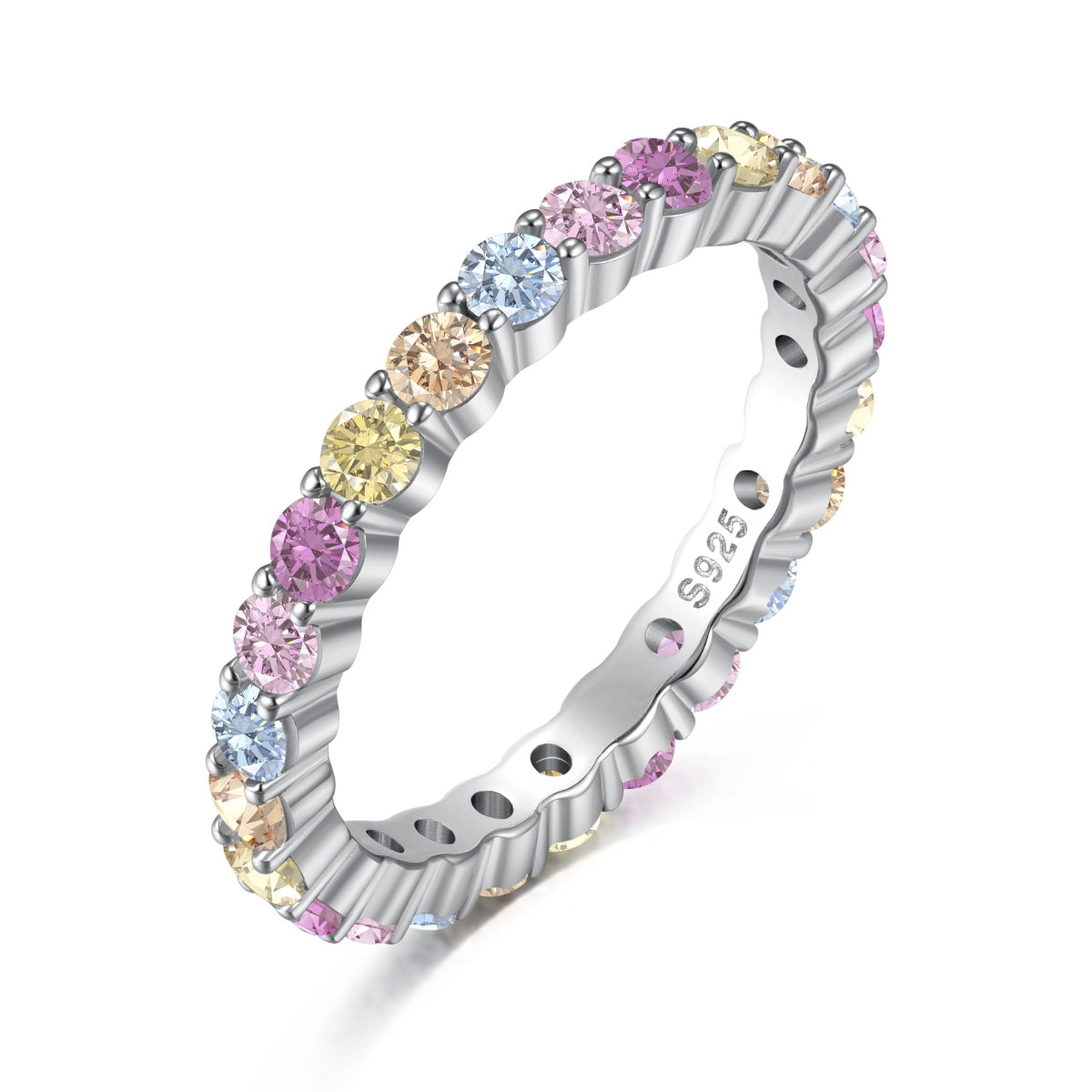 [Hesperis Jewelry]Elegant Vivid Round Cut Daily Ring
