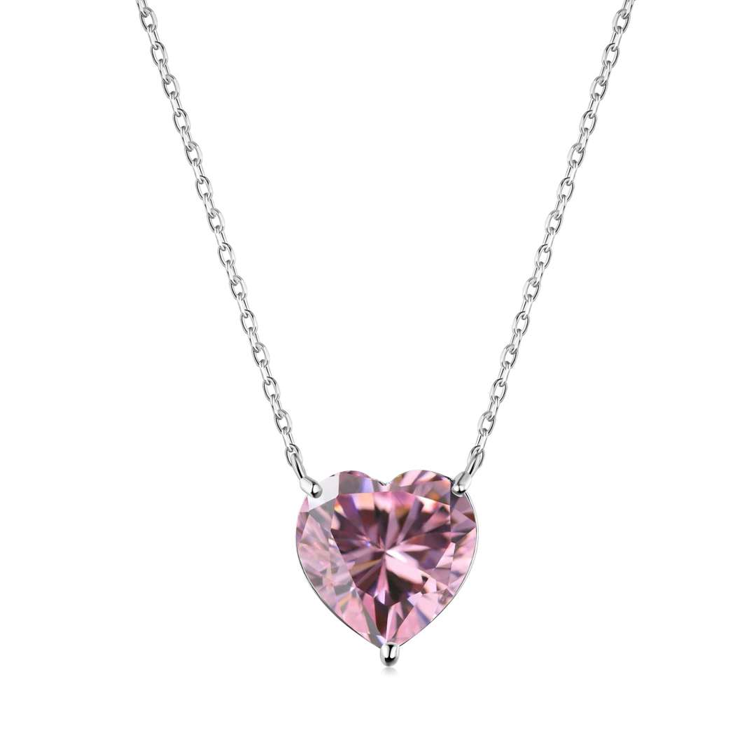 [Hesperis Jewelry]6.0 carat Radiant Heart Shape Necklace