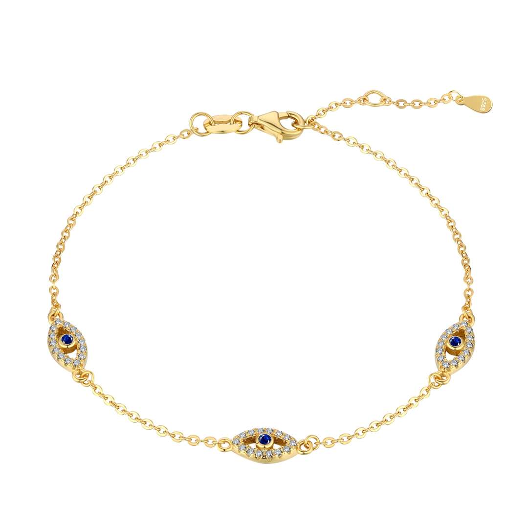 [Hesperis Jewelry]Evil Eye Shape Pendent Necklace