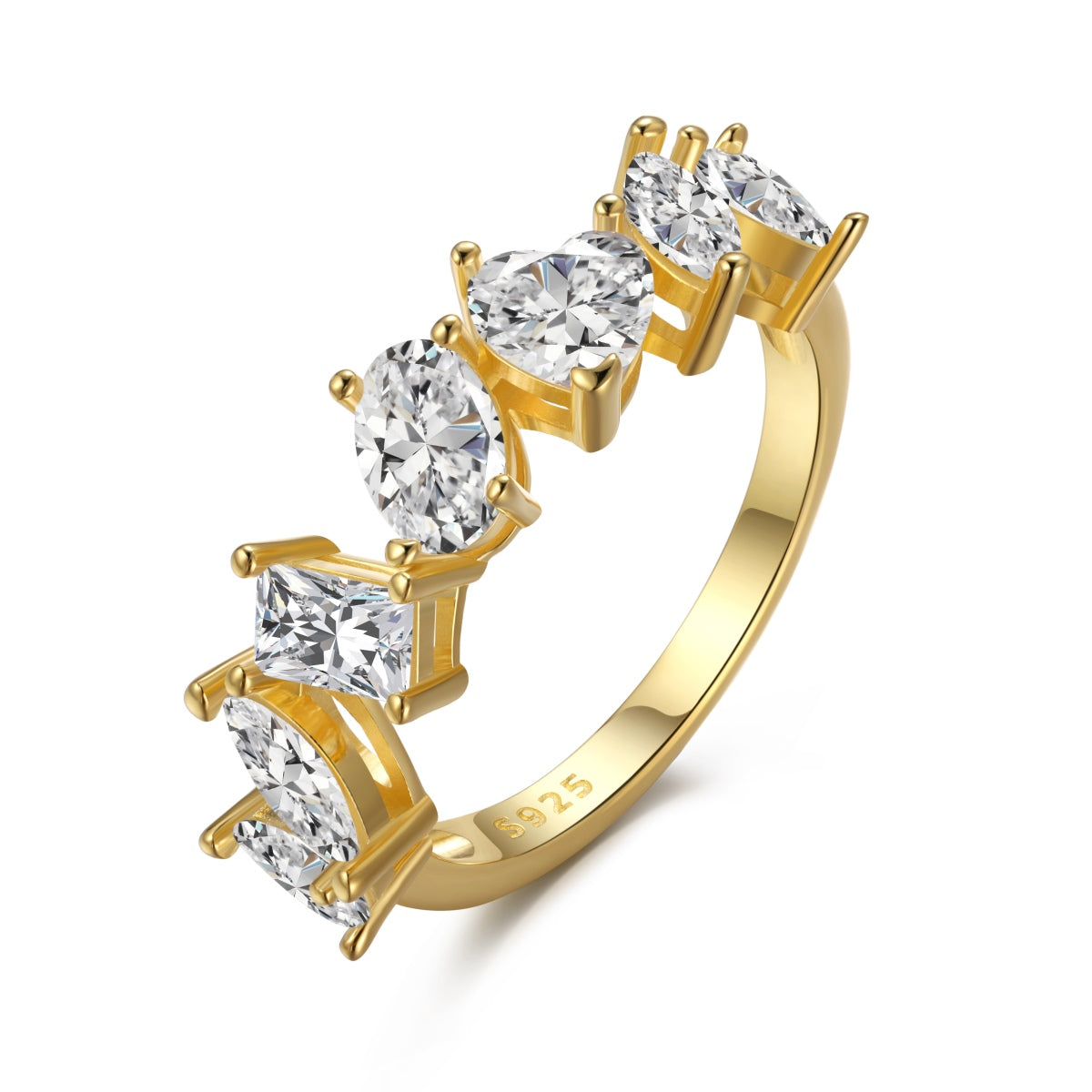 [Hesperis Jewelry]Delicate Multi Cut Ring