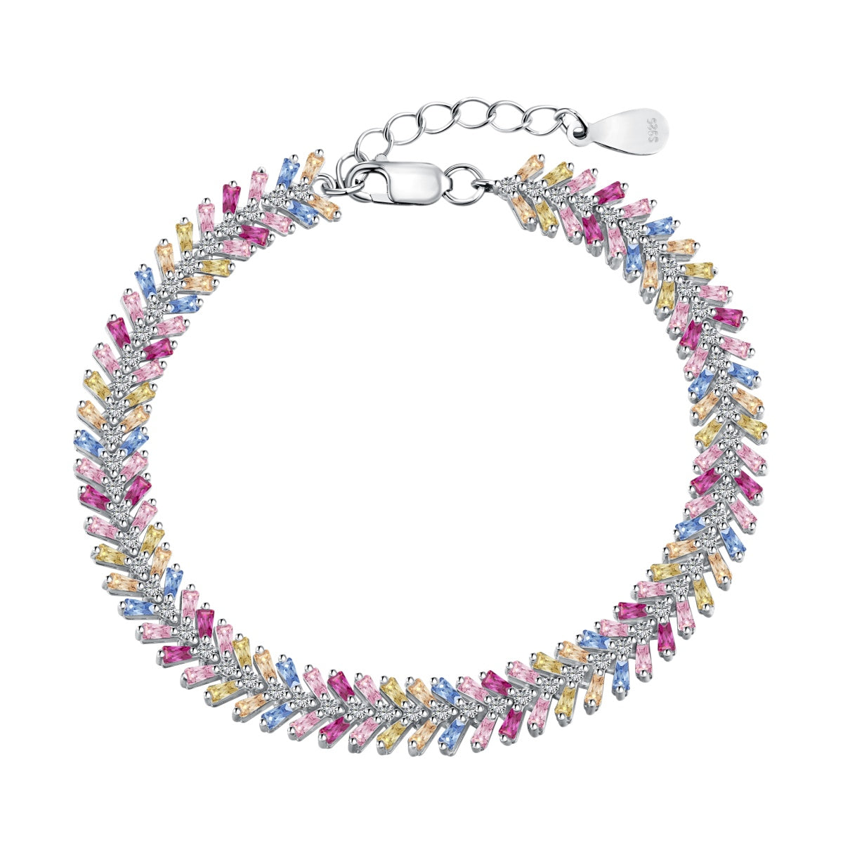 [Hesperis Jewelry]Dainty Radiant Emerald Cut Daily Bracelet