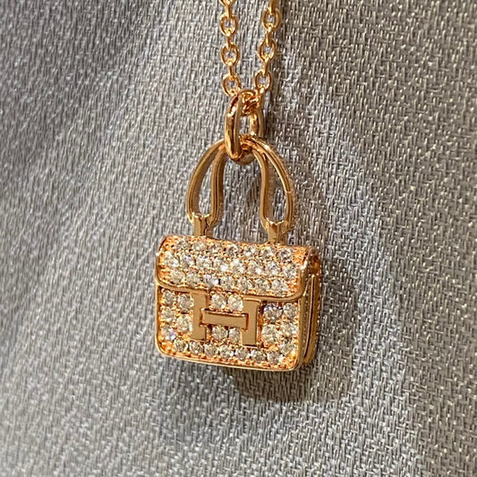[⭐Hesperis Jewelry]CONSTANCE PEDANT DIAMOND NECKLACE