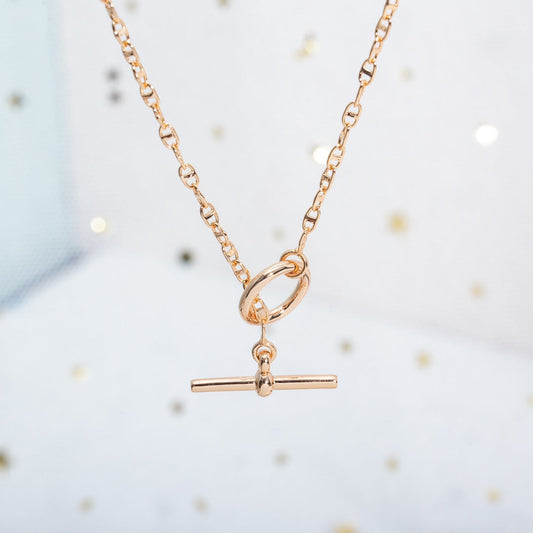 [⭐Hesperis Jewelry]ECHAPPEE NECKLACE PINK GOLD