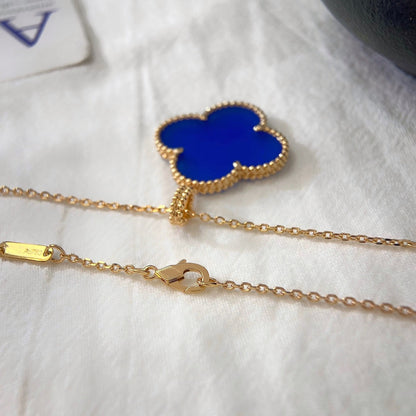 [⭐Hesperis Jewelry]CLOVER 25MM NECKLACE TURQUOISE ROSE GOLD