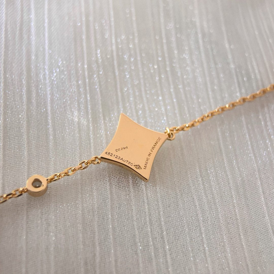 [⭐Hesperis Jewelry]COLOR STAR PINK GOLD DIAMOND BRACELET