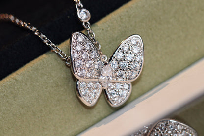 [⭐Hesperis Jewelry]BUTTERFLY DIAMOND NECKLACE