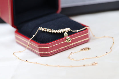 [⭐Hesperis Jewelry]CLASH PINK GOLD NECKLACE