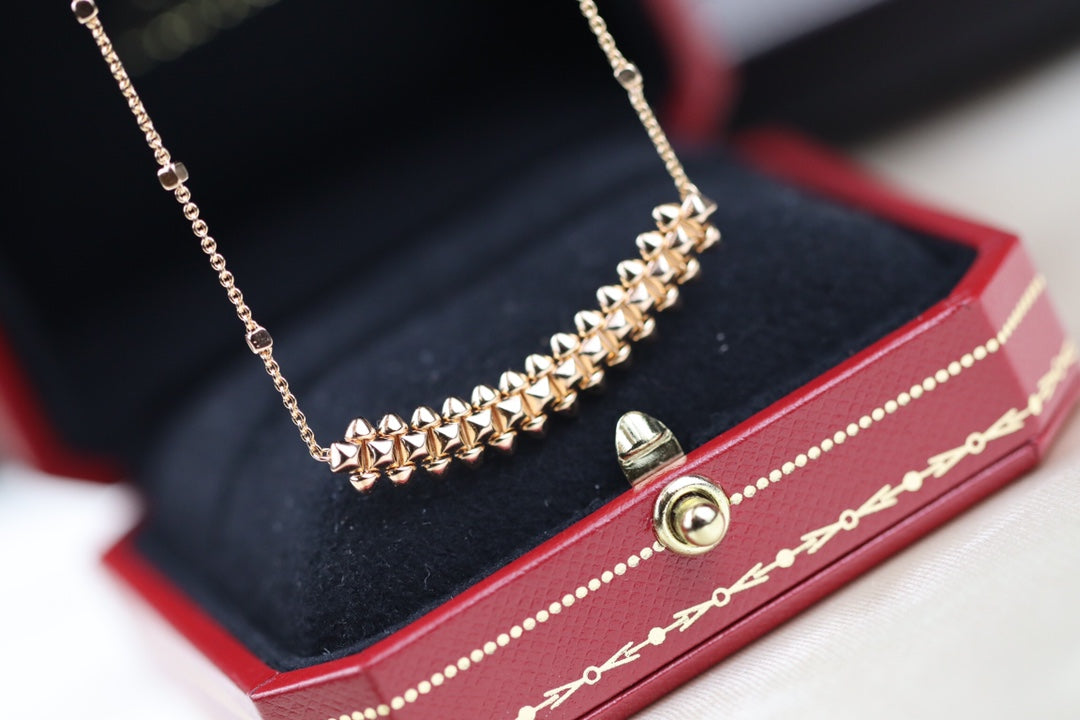 [⭐Hesperis Jewelry]CLASH PINK GOLD NECKLACE
