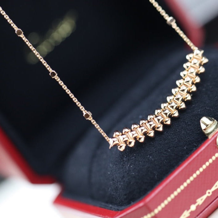 [⭐Hesperis Jewelry]CLASH PINK GOLD NECKLACE