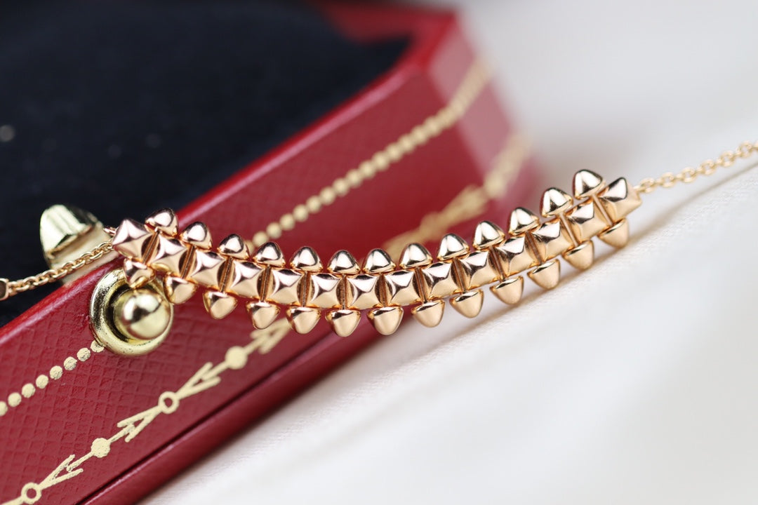 [⭐Hesperis Jewelry]CLASH PINK GOLD NECKLACE