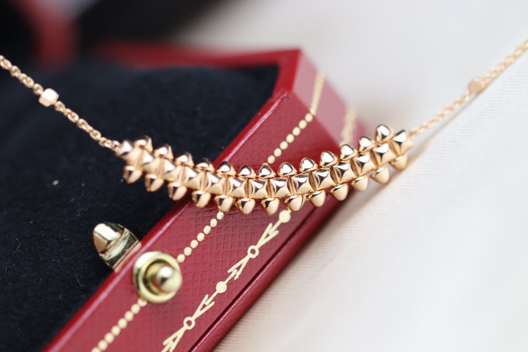 [⭐Hesperis Jewelry]CLASH PINK GOLD NECKLACE