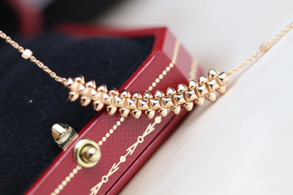 [⭐Hesperis Jewelry]CLASH PINK GOLD NECKLACE