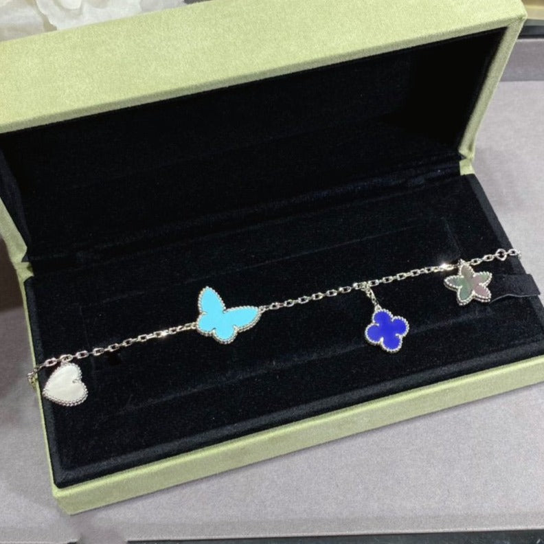 [⭐Hesperis Jewelry]LUCKY SPRING SILVER BRACELET 4 MOTIF