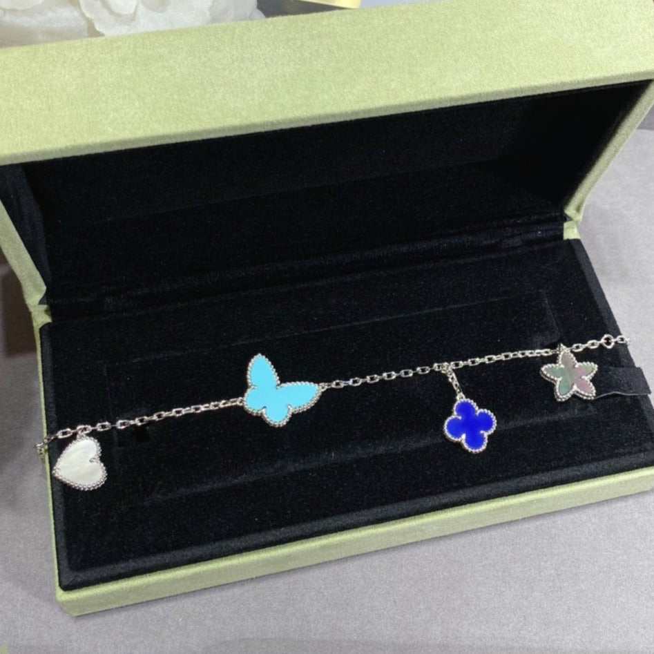 [⭐Hesperis Jewelry]LUCKY SPRING SILVER BRACELET 4 MOTIF