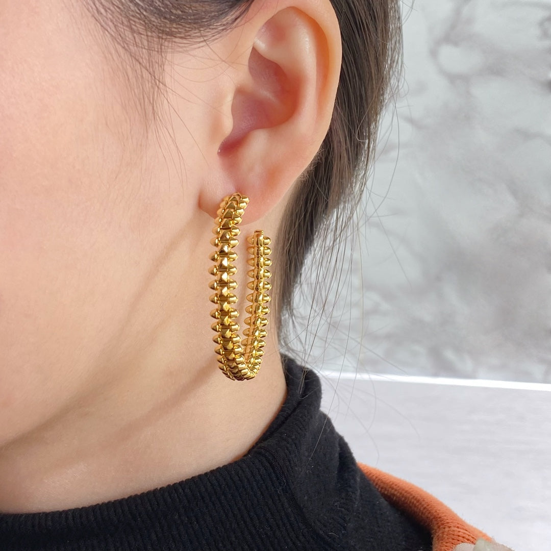 [⭐Hesperis Jewelry]CLASH LARGE HOOP EARRINGS