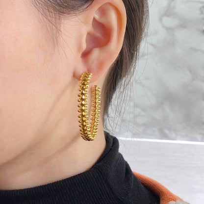 [⭐Hesperis Jewelry]CLASH LARGE HOOP EARRINGS