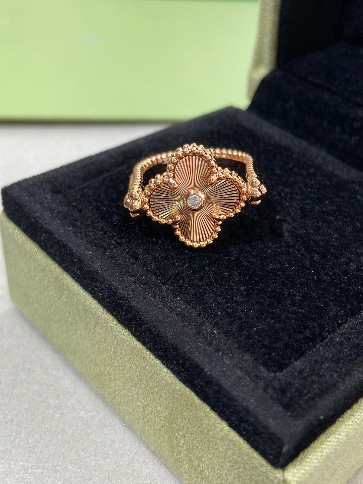 [⭐Hesperis Jewelry]CLOVER RIVERSIBLE ROSE GOLD RING