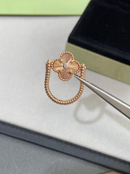 [⭐Hesperis Jewelry]CLOVER RIVERSIBLE ROSE GOLD RING