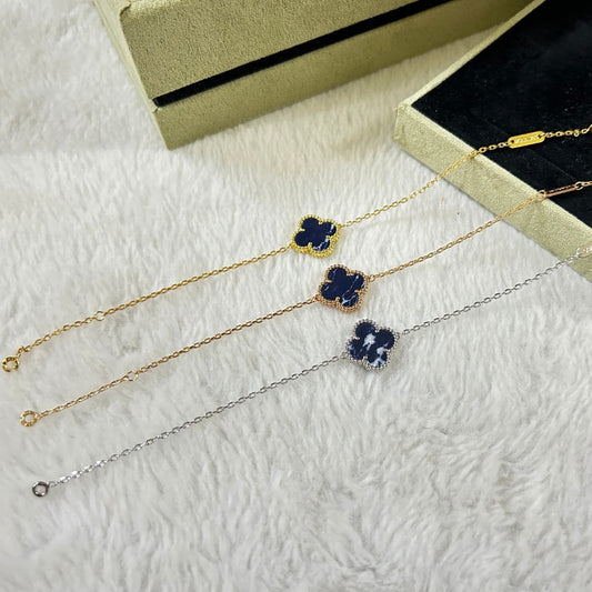 [⭐Hesperis Jewelry]CLOVER 1 MOTIF PIETERSITE BRACELET