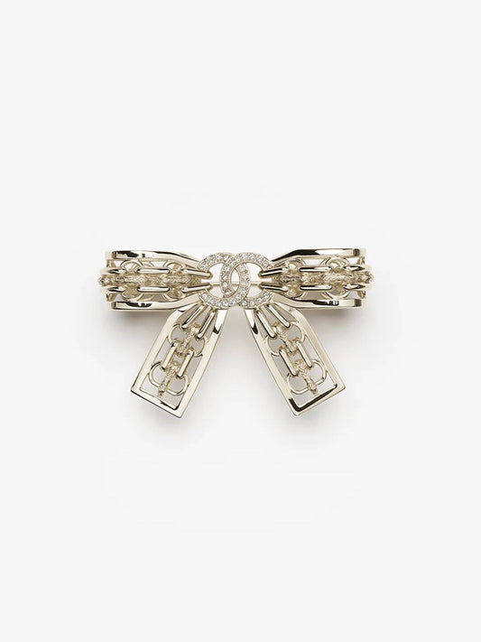 [⭐Hesperis Jewelry]25K Hollow Bow Brooch