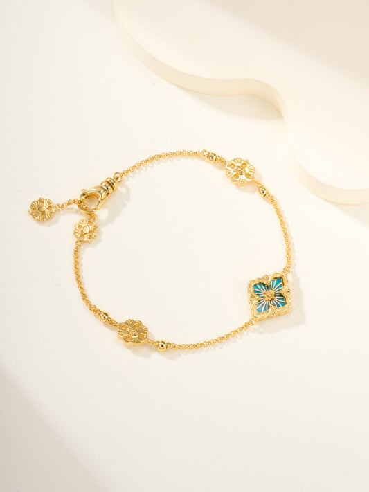 [⭐Hesperis Jewelry]B.C.L ENAMELED One-Flower Bracelet（Various Colors)