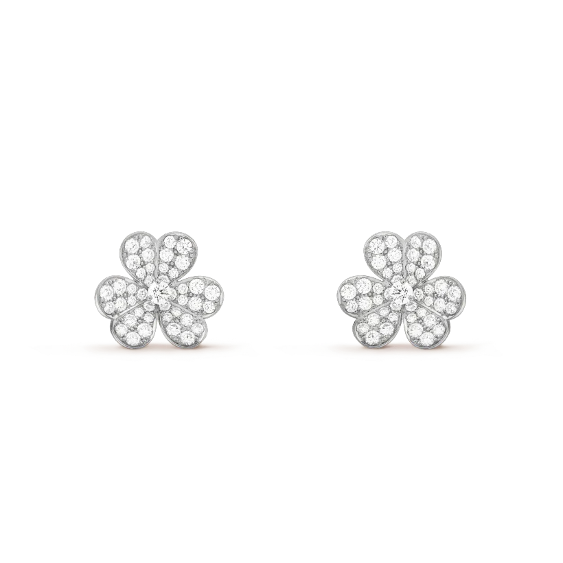 [⭐Hesperis Jewelry]CLOVER COMOS DIAMOND EARRINGS SILVER