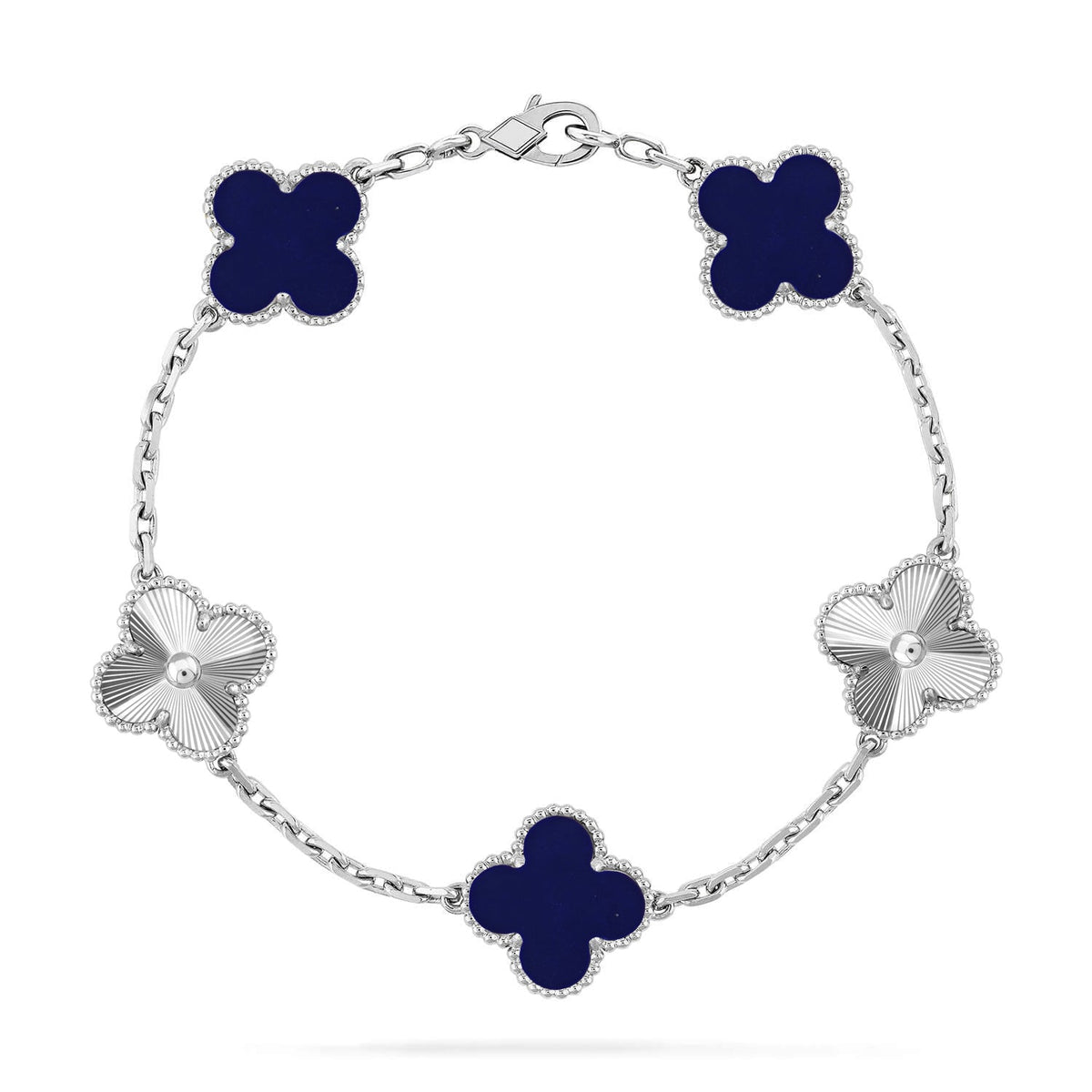 [⭐Hesperis Jewelry]CLOVER 5 MOTIF LAPIS LAZULI BRACELET COLLECTION