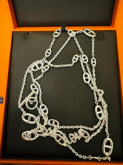[⭐Hesperis Jewelry]Classic Silver Sweater Chain