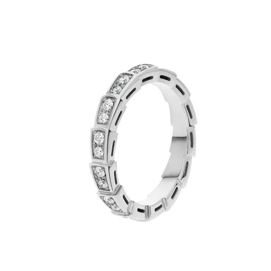 [⭐Hesperis Jewelry]SERPENTI RING SILVER DIAMOND PAVED 3MM