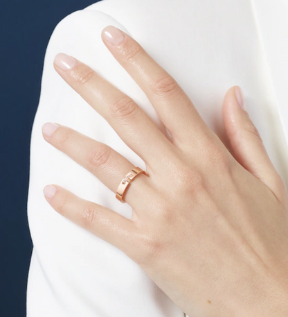 [⭐Hesperis Jewelry]ALLIANCE LIENS VIDENCE DIAMOND 4MM RING