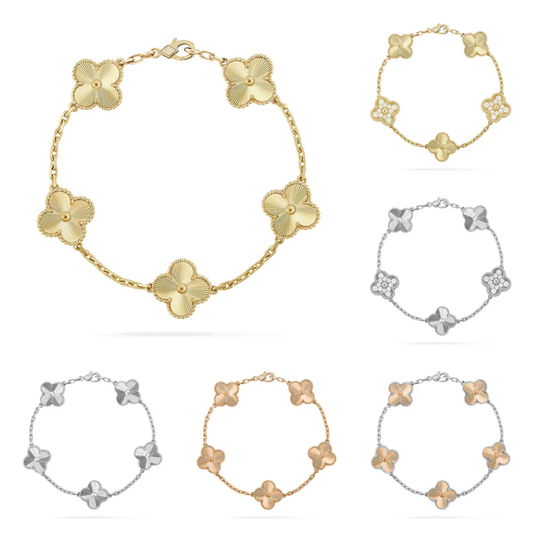 [⭐Hesperis Jewelry] CLOVER 5 MOTIF LASER BRACELET COLLECTION