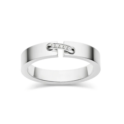[⭐Hesperis Jewelry]ALLIANCE LIENS VIDENCE DIAMOND 4MM RING