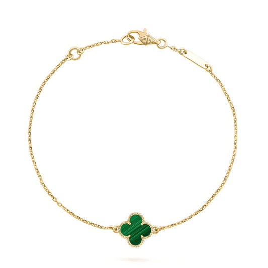 [⭐Hesperis Jewelry]CLOVER BRACELET MALACHITE 1 MOTIF
