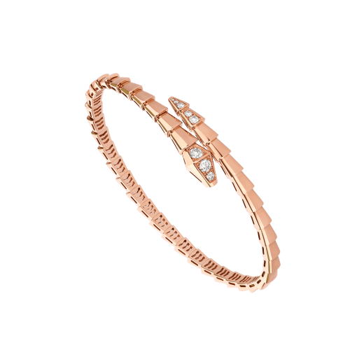 [⭐Hesperis Jewelry]SERPENTI BRACELET DIAMONDS PINK GOLD