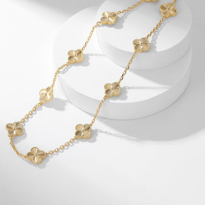 [⭐Hesperis Jewelry]CLOVER 10 MOTIFS LASER NECKLACE