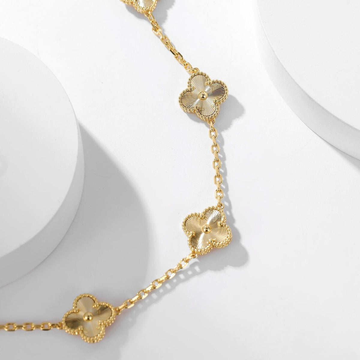 [⭐Hesperis Jewelry]CLOVER 10 MOTIFS LASER NECKLACE