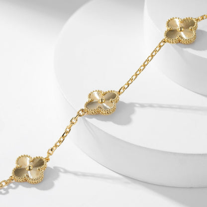 [⭐Hesperis Jewelry]CLOVER 10 MOTIFS LASER NECKLACE