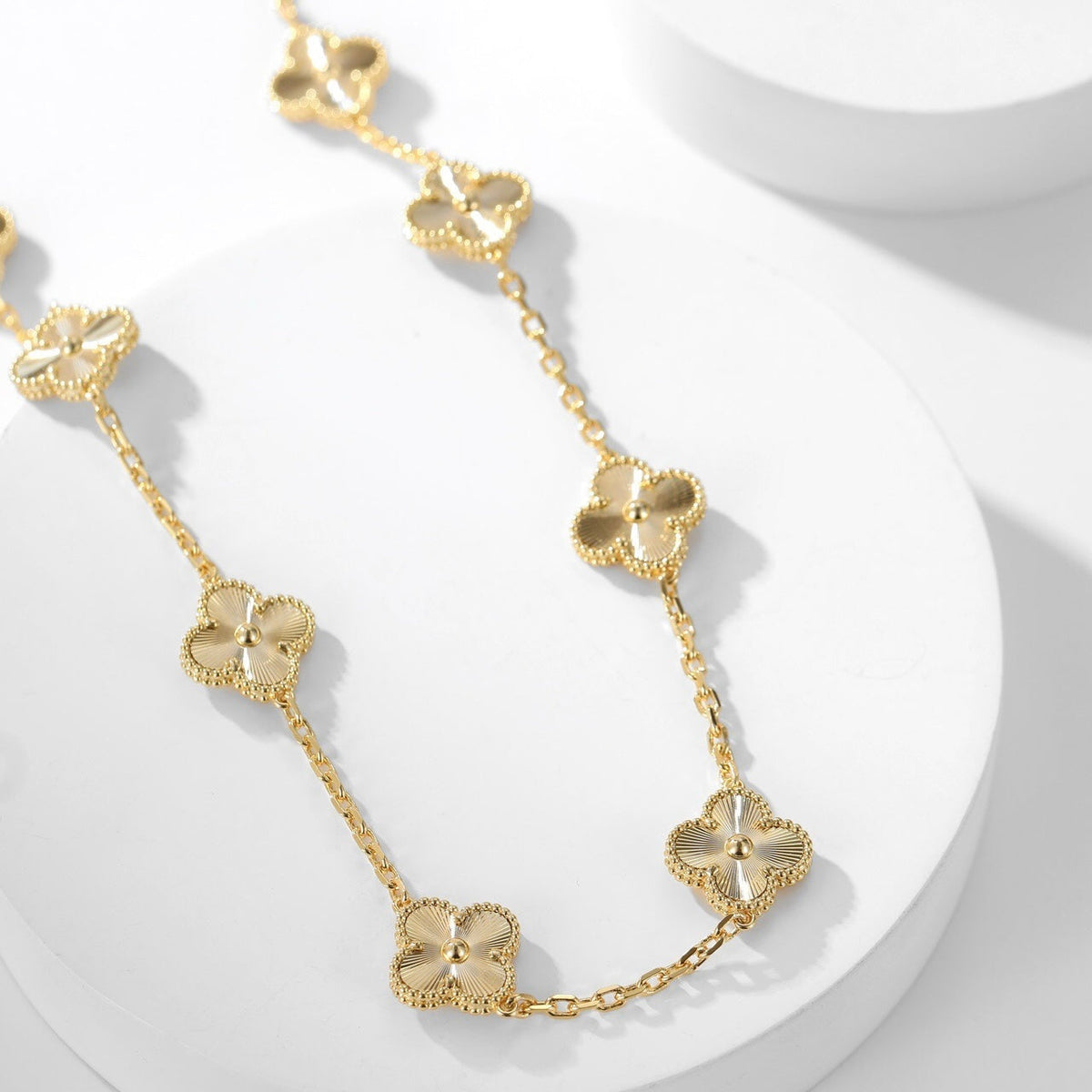 [⭐Hesperis Jewelry]CLOVER 10 MOTIFS LASER NECKLACE