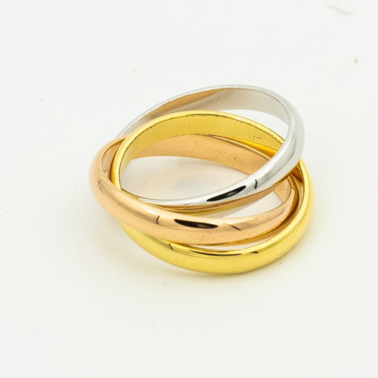 [⭐Hesperis Jewelry Jewelry]TRINITY RING GOLD PINK GOLD SILVER