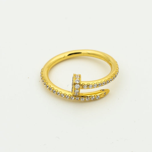 [⭐Hesperis Jewelry]JUSTE RING 1.8MM GOLD DIAMONDS