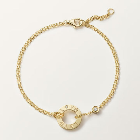 [⭐Hesperis Jewelry]LOVE BRACELET 2 DIAMOND